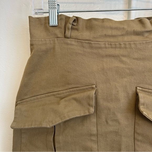 Zara Olive Green Utility Skirt Size Small Women’s - Picture 2 of 5